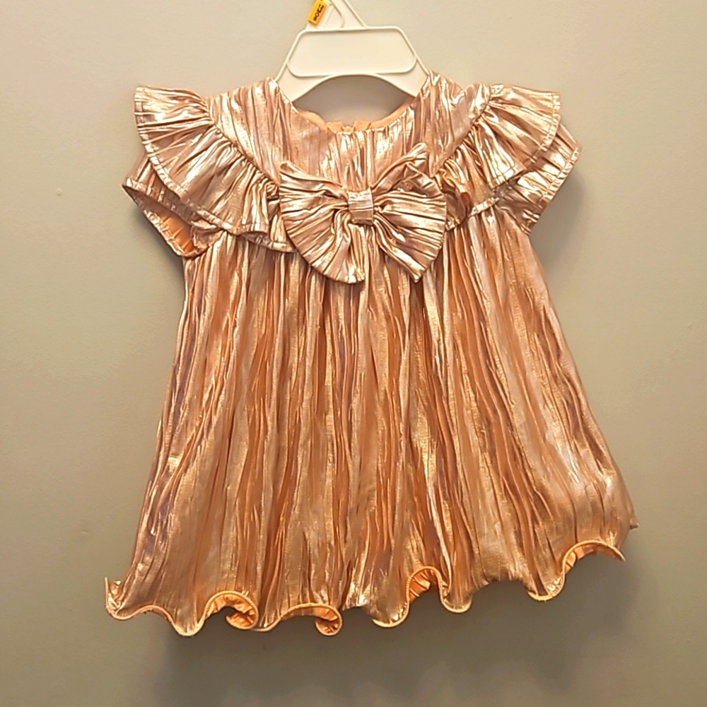 Infant Girl Rose Gold Dress